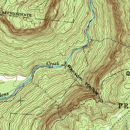 Topographic Map of Ransom Hollow, TN