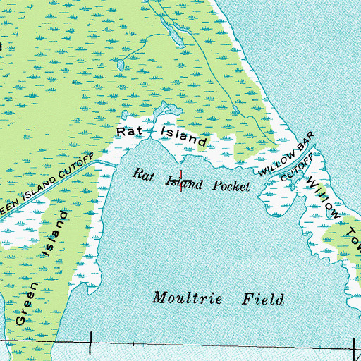 Topographic Map of Rat Island Pocket, TN