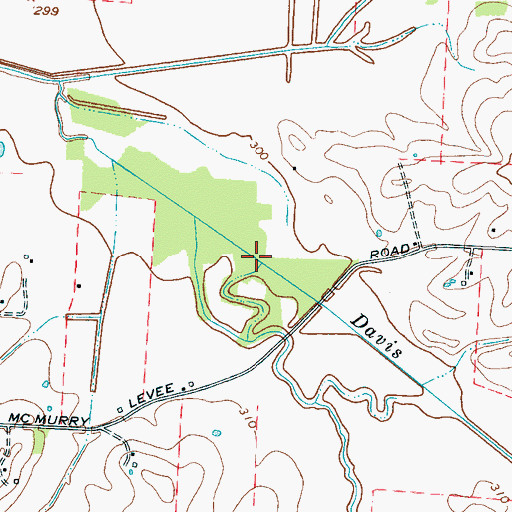 Topographic Map of Reagan Creek, TN