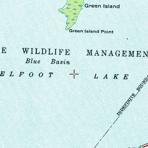 Topographic Map of Reelfoot Lake, TN