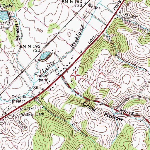 Topographic Map of Rhea Medical Center, TN