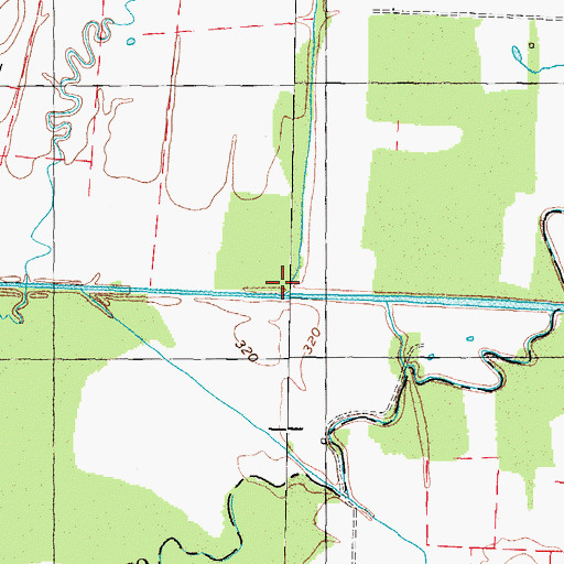 Topographic Map of Richland Creek, TN