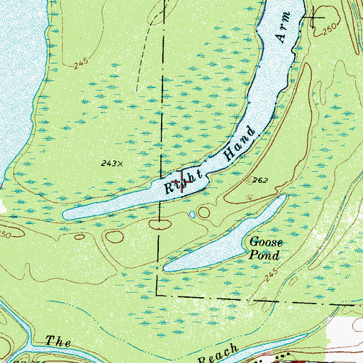 Topographic Map of Right Hand Arm, TN