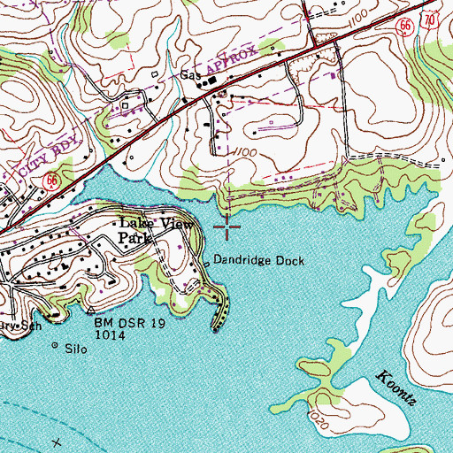 Topographic Map of Rimmer Creek, TN