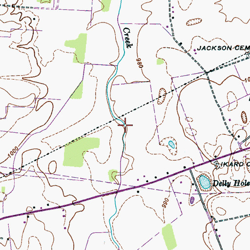 Topographic Map of Roark Cove, TN