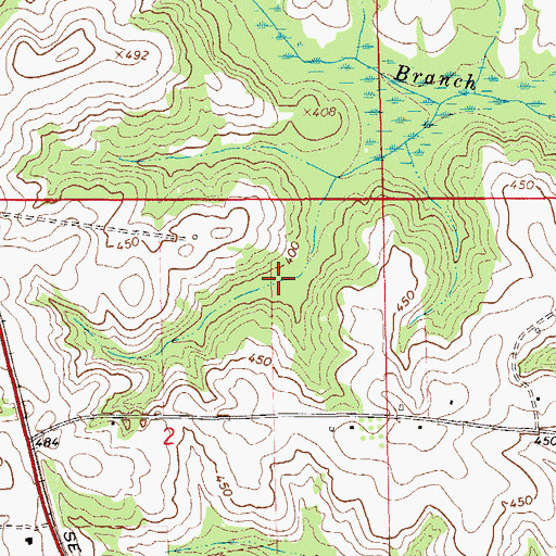 Topographic Map of Foy Ingram Pond, AL