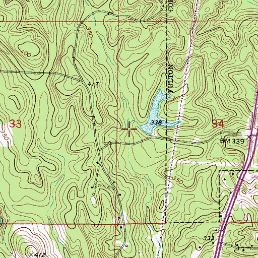 Topographic Map of Scotch Club Dam, AL