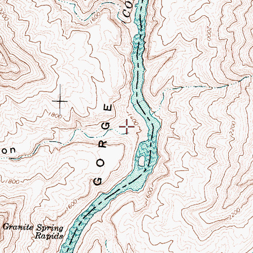 Topographic Map of Two Hundred and Twentymile Canyon, AZ
