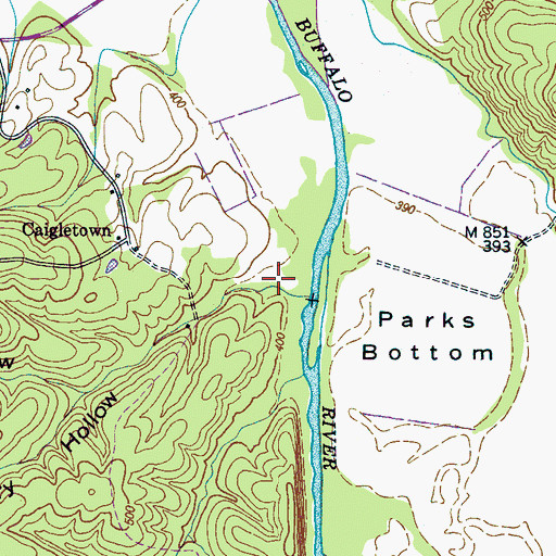 Topographic Map of Rock Quarry Hollow, TN