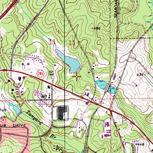Topographic Map of Sportsmen Club Lake Dam, AL