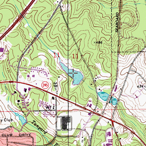 Topographic Map of Sportsmen Club Lake, AL