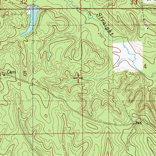 Topographic Map of Mcclurkin Lake, AL