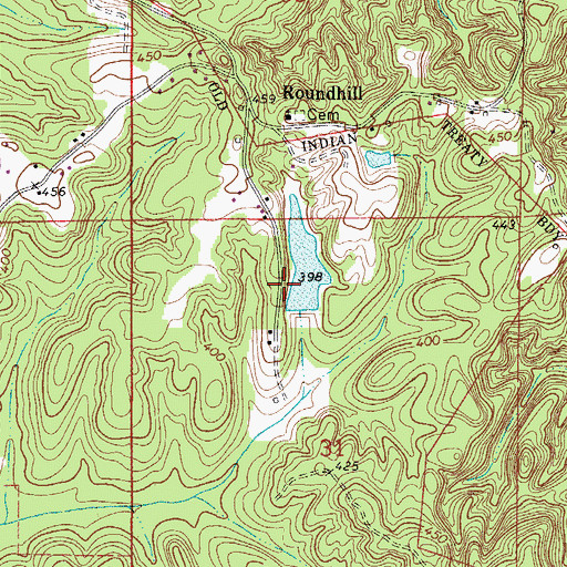 Topographic Map of Homer A Crow Dam, AL