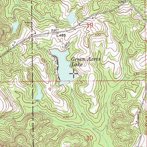Topographic Map of Troy Rod and Gun Club, AL