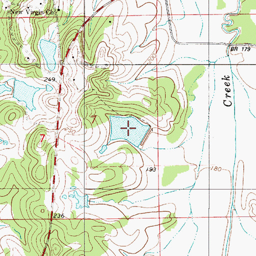 Topographic Map of Donald Lake, AL