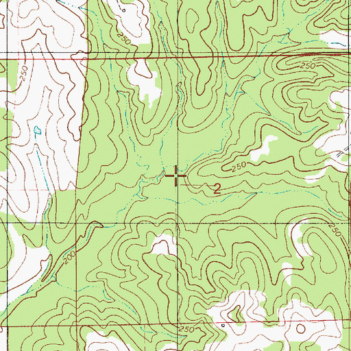 Topographic Map of Copeland Dam, AL