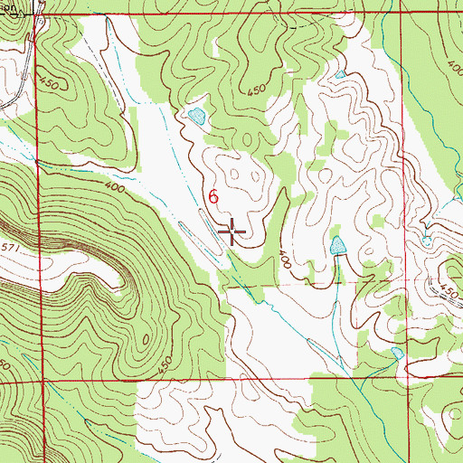 Topographic Map of Henderson Lake Dam, AL