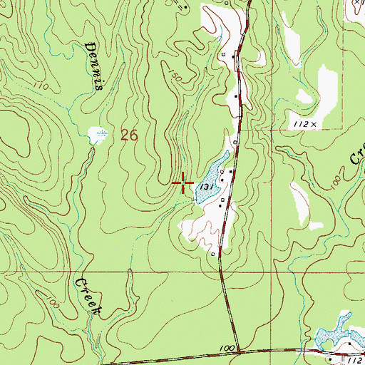 Topographic Map of N S Haltam Lake Dam, AL