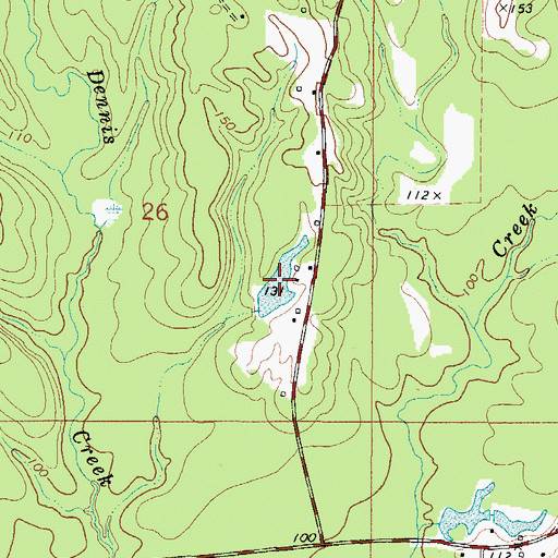 Topographic Map of N S Haltam Lake, AL