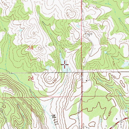 Topographic Map of Henderson Lake, AL