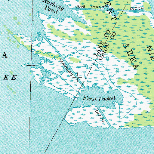 Topographic Map of Samburg Ditch, TN