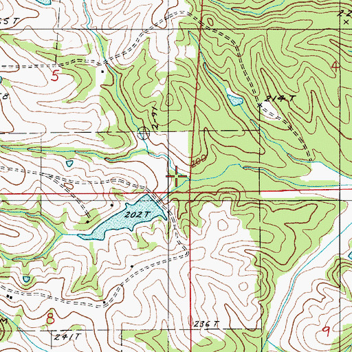 Topographic Map of Thomas Norris Pond, AL