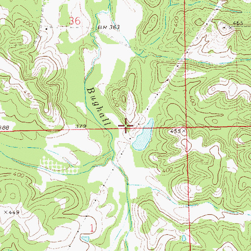 Topographic Map of Old Town Creek Watershed Dam Number 26, AL