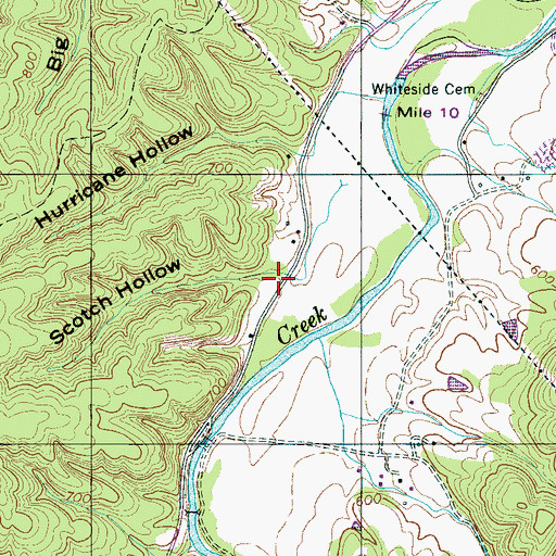 Topographic Map of Scotch Hollow, TN