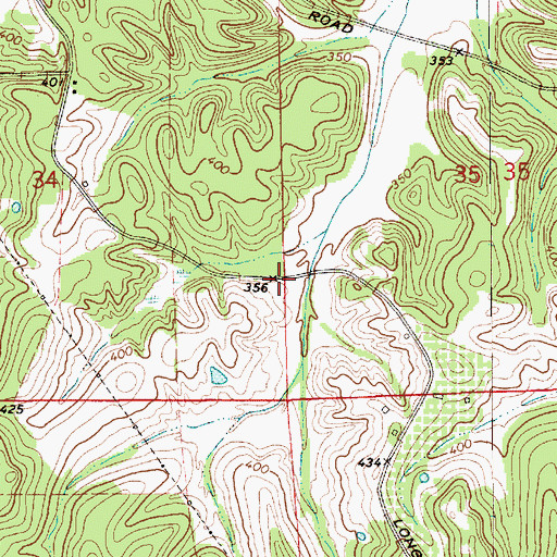 Topographic Map of Dees Lake, AL