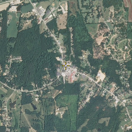Aerial/Satellite Image of Scotts Hill, TN