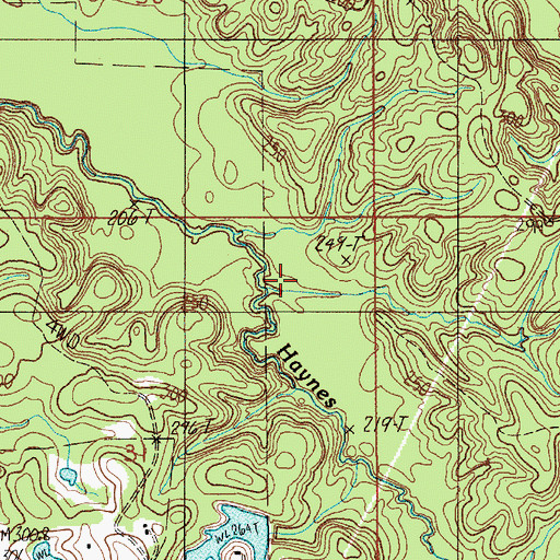 Topographic Map of Container Corporation Lake Dam, AL