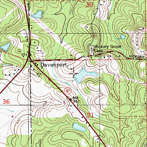 Topographic Map of Maddox Dam, AL