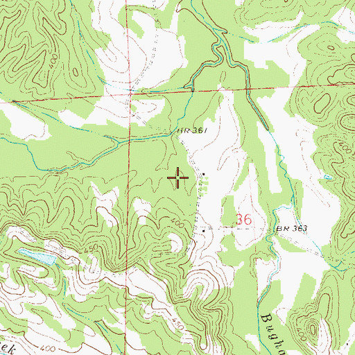 Topographic Map of Old Town Creek Watershed Lake Number 24, AL