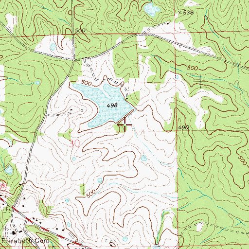 Topographic Map of Varner Dam, AL