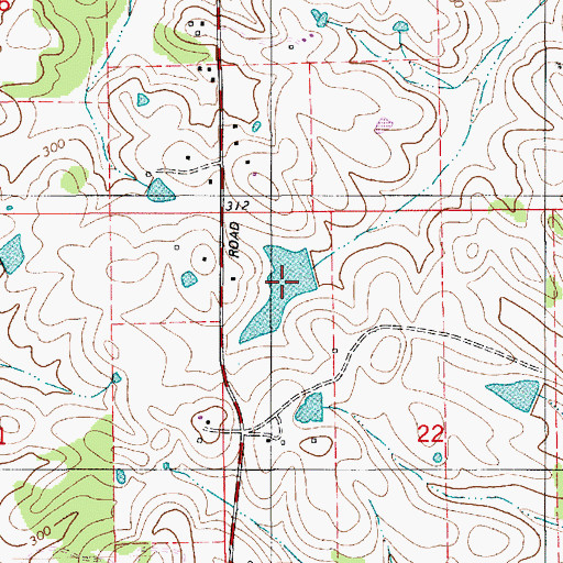 Topographic Map of Bedsole Lake, AL
