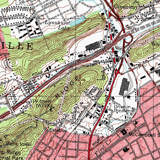 Topographic Map of Sharp Ridge, TN