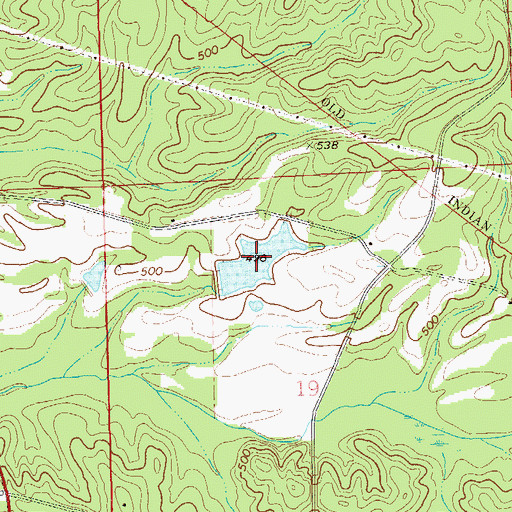 Topographic Map of O H Williams Lake, AL