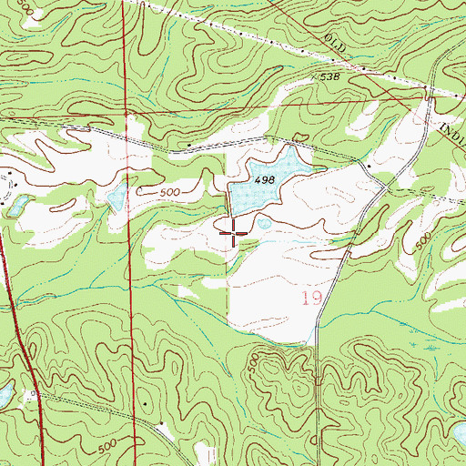 Topographic Map of O H Williams Lake Dam, AL