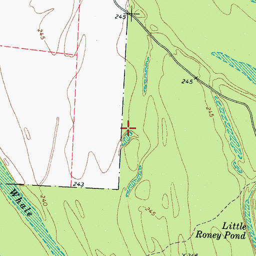 Topographic Map of Sanders Airport (historical), TN