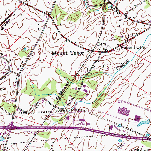 Topographic Map of Vertiflite Airport, TN