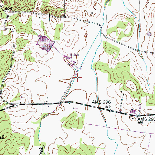 Topographic Map of Huntingdon Airport, TN