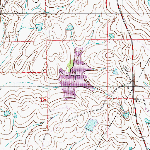 Topographic Map of E B and S L Payne Lake, AL