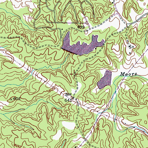 Topographic Map of Optimist Club Lake Dam, TN
