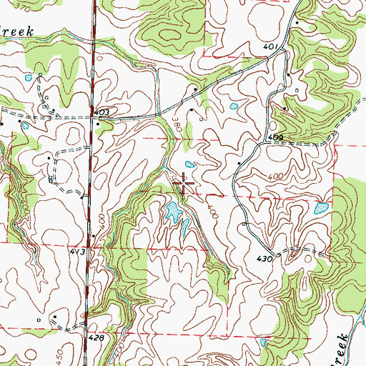 Topographic Map of Burnette Lake, TN