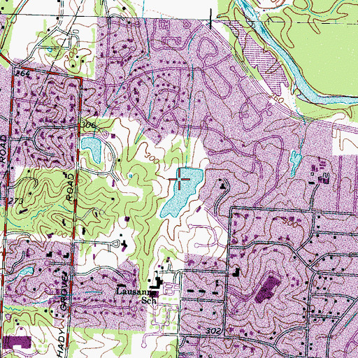 Topographic Map of Norfleet Turner Dam, TN