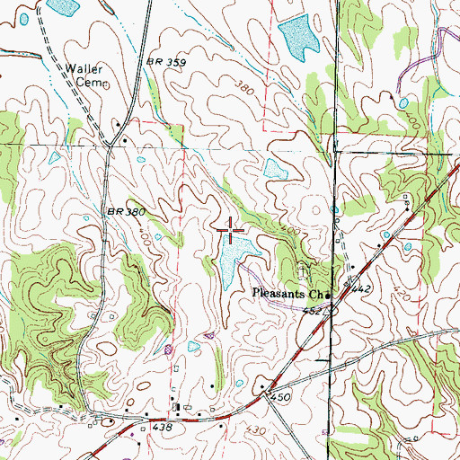 Topographic Map of Johnson Dam, TN
