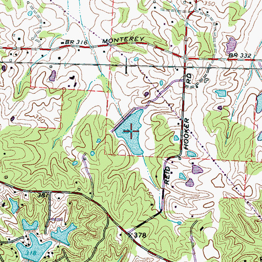 Topographic Map of Thomas A Gemignani Lake, TN