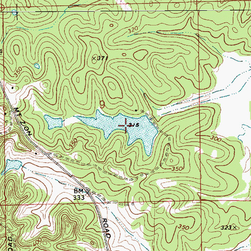 Topographic Map of Bob Thompson Lake, AL