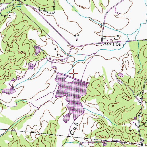Topographic Map of Cub Creek Number Two A Dam, TN