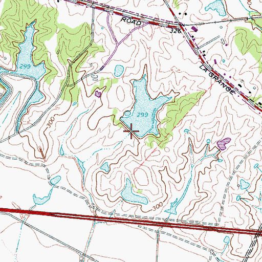 Topographic Map of Penal Farm Dam Number One, TN